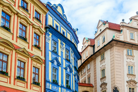 Old Town ancient architecture in Prague, Czech Republicの写真素材