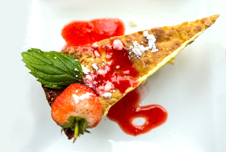 one slice of pie dessert ready to eat
