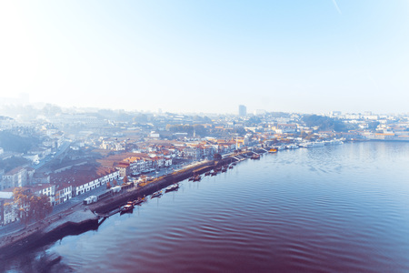old town of Porto and river, Portugal, Europeの写真素材