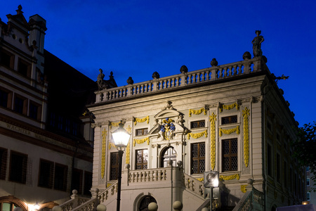 The Old Stock Exchange in Leipzig, Germanyのeditorial素材