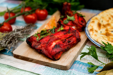 Indian food chicken Tikka Grill Flavorの写真素材