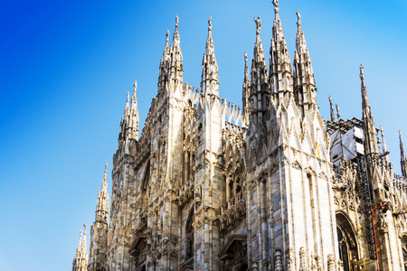 Milan Cathedra, Domm de Milan is the cathedral church, Italyのeditorial素材
