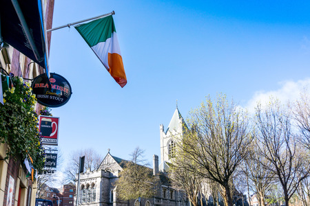 DUBLIN, IRELAND - March 31, 2017: Traditional Irish bar in Dublin Ireland