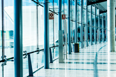 VALENCIA, SPAIN - March 10, 2017: Valencia Airport in Manisesのeditorial素材