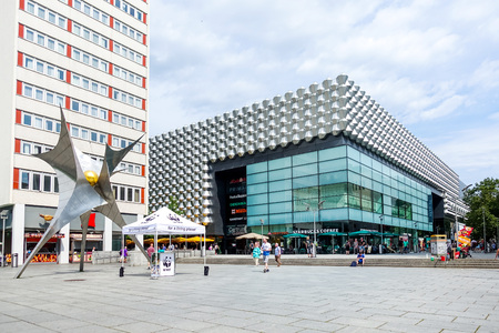DRESDEN, GERMANY - July 23, 2017: General street view Dresden, Germanyのeditorial素材