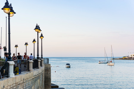 TAS-SLIEMA, MALTA - June 28, 2017: antique city building in TAS-SLIEMA,Malta Europeのeditorial素材