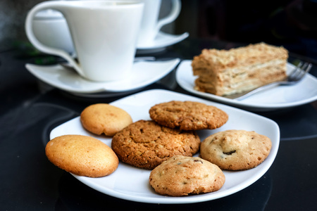 biscuit cookies on the background