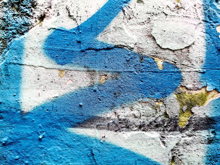 Detail graffiti on wall texture and backgroundの写真素材
