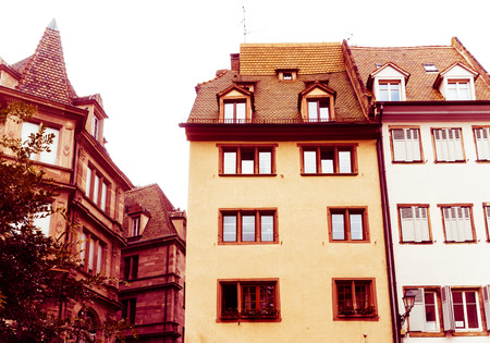 Beautiful view of ancient buildings at Strasbourg, Alsace, Franceの写真素材