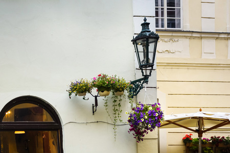 Old Town ancient architecture in Prague, Czech Republicの写真素材