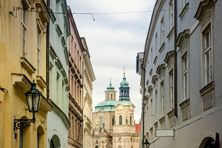 Old Town ancient architecture in Prague, Czech Republicの写真素材