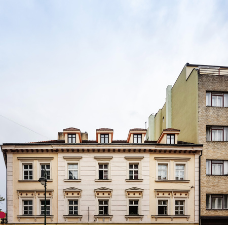 Old Town ancient architecture in Prague, Czech Republicのeditorial素材