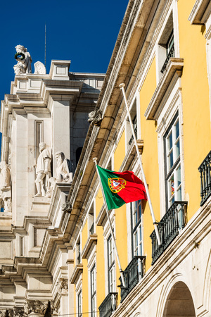 Commerce Square Terreiro do Paço in Lisbon, Portugal, Europeのeditorial素材