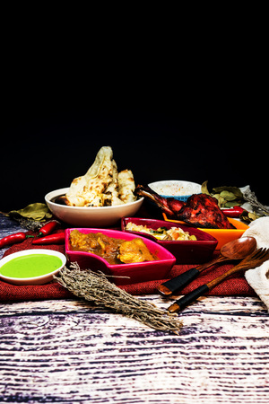 Indian food chicken Tikka Grill Flavorの写真素材