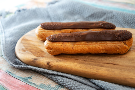 Chocolate Puffs Eclair ready to eat 