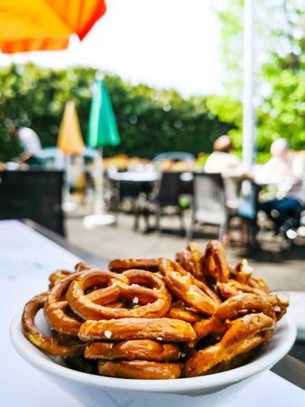 Tasty german Cookies Appetizing pretzels  の写真素材
