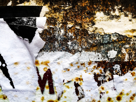 Old posters grunge textures and backgrounds の写真素材