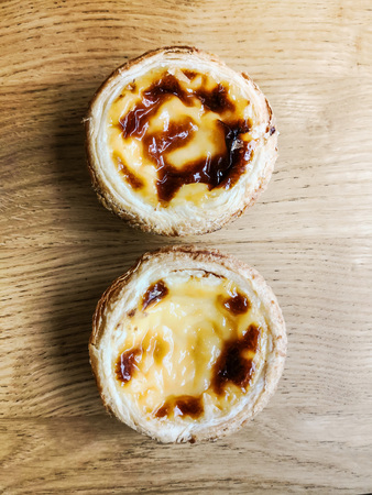 delicious portuguese egg tart dessert