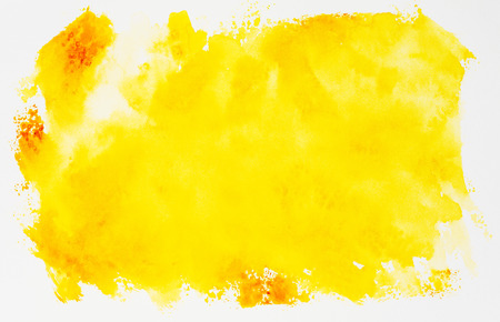 Abstract watercolor on white hand paintedの写真素材