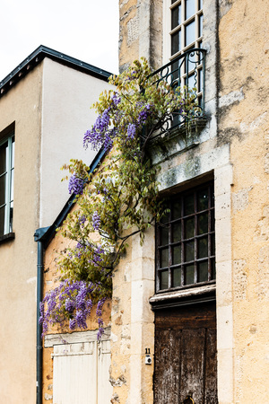 Street view of downtown in Le Mans, Franceのeditorial素材