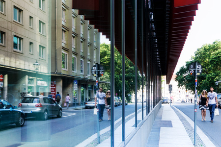 LEIPZIG, GERMANY - July 21, 2017: General City Landscape Leipzig, Germanyのeditorial素材