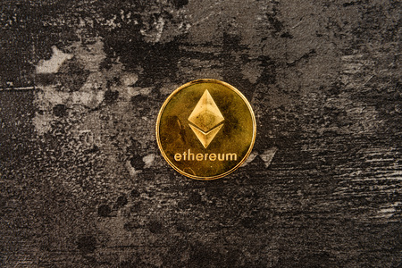 Crypto currency ethereum computer technology conceptの写真素材