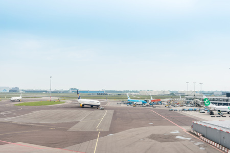 Amsterdam, Netherlands - May 23, 2018: Amsterdam Airport Schiphol in Amsterdam, Netherlandsのeditorial素材