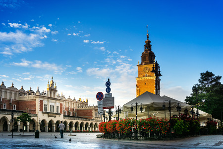 KRAKOW, POLAND - August 27, 2017: antique Church building in Krakow, Polandのeditorial素材