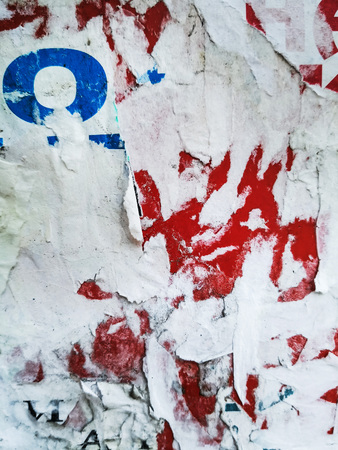 Old posters grunge textures and backgrounds の写真素材