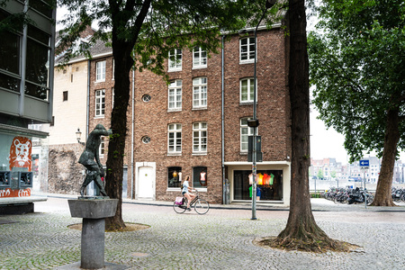 MAASTRICHT, THE NETHERLANDS - june 10, 2018: Old Town in Maastricht, Netherlands.のeditorial素材