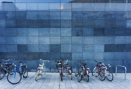 LEIPZIG, GERMANY - July 21, 2017: bicycles in Leipzig, Germany