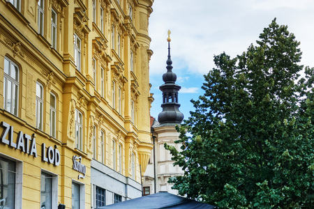 BRNO, CZECH REPUBLIC - July 25, 2017: Old Town Hall Brno, Czech Republicのeditorial素材