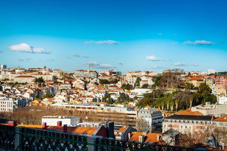Lisbon, Portugal.- February 11, 2018 : Traditional old buildings in Lisbon, Portugal, Europeのeditorial素材