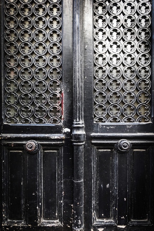 wooden door grunge textures and backgroundsの写真素材