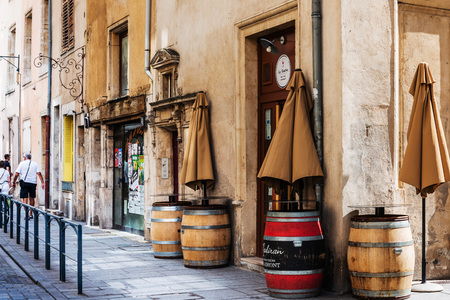 NANCY, FRANCE - June 23, 2018: Antique building view in Old Town Nancy, Franceのeditorial素材