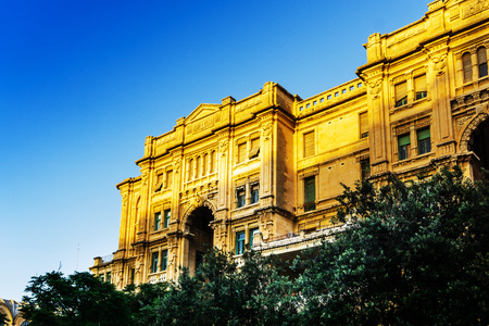VALLETTA, MALTA - June 28, 2017: antique city building in Valletta,Malta Europeのeditorial素材