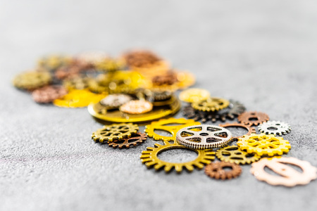 mechanism concept closeup view gear wheel sign icon