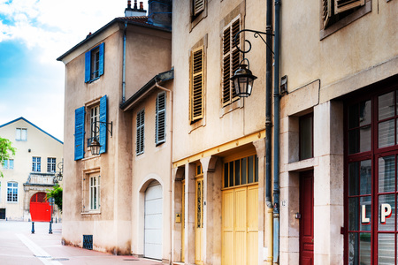 NANCY, FRANCE - June 23, 2018: Antique building view in Old Town Nancy, France