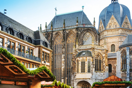 AACHEN, GERMANY - November 19, 2017: Katschhof in Aachen, Germanyのeditorial素材