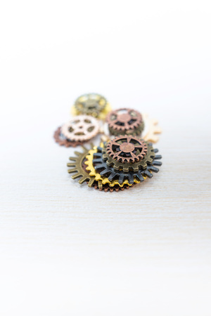 mechanism concept closeup view gear wheel sign icon