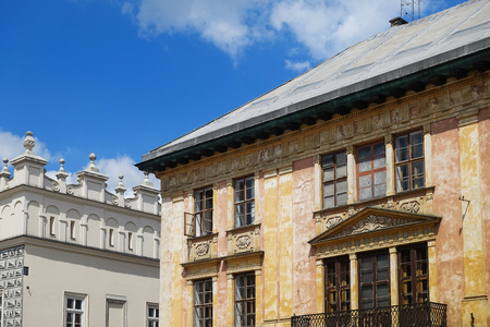 antique building view in Krakow, Polandのeditorial素材