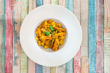 Chicken with Lemon Confit Ground Potatoes