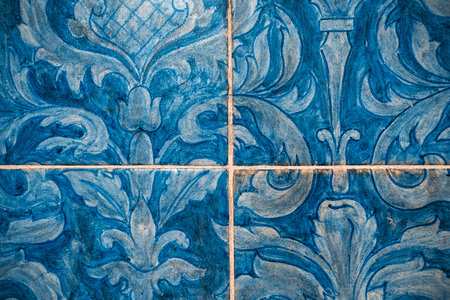 Great for textures Andalusia style wall Azulejos tiles backgroundの写真素材