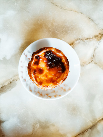 delicious portuguese egg tart dessert
