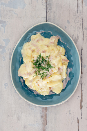 Gratin Of Potatoes, Ham, Eggs And Onionsの写真素材