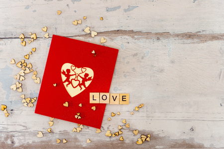 Valentine's Day concept - symbol of loveの写真素材