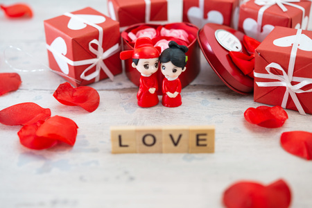 Valentine's Day concept - symbol of loveの写真素材