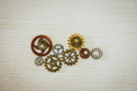 mechanism concept closeup view gear wheel sign icon