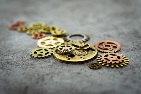 mechanism concept closeup view gear wheel sign iconの写真素材