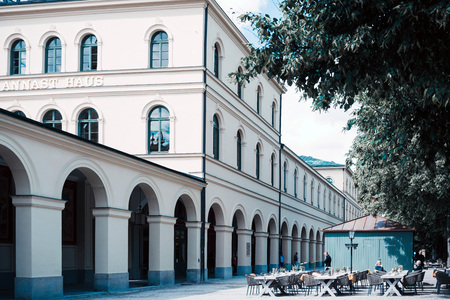 MUNICH, GERMANY - June 25, 2018: Antique building view in Old Town Munich, Germanyのeditorial素材
